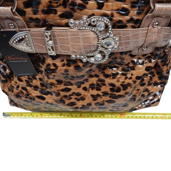 Yesir Bags Leopard Print Western Handbag Womens NW - Picture 3 of 10